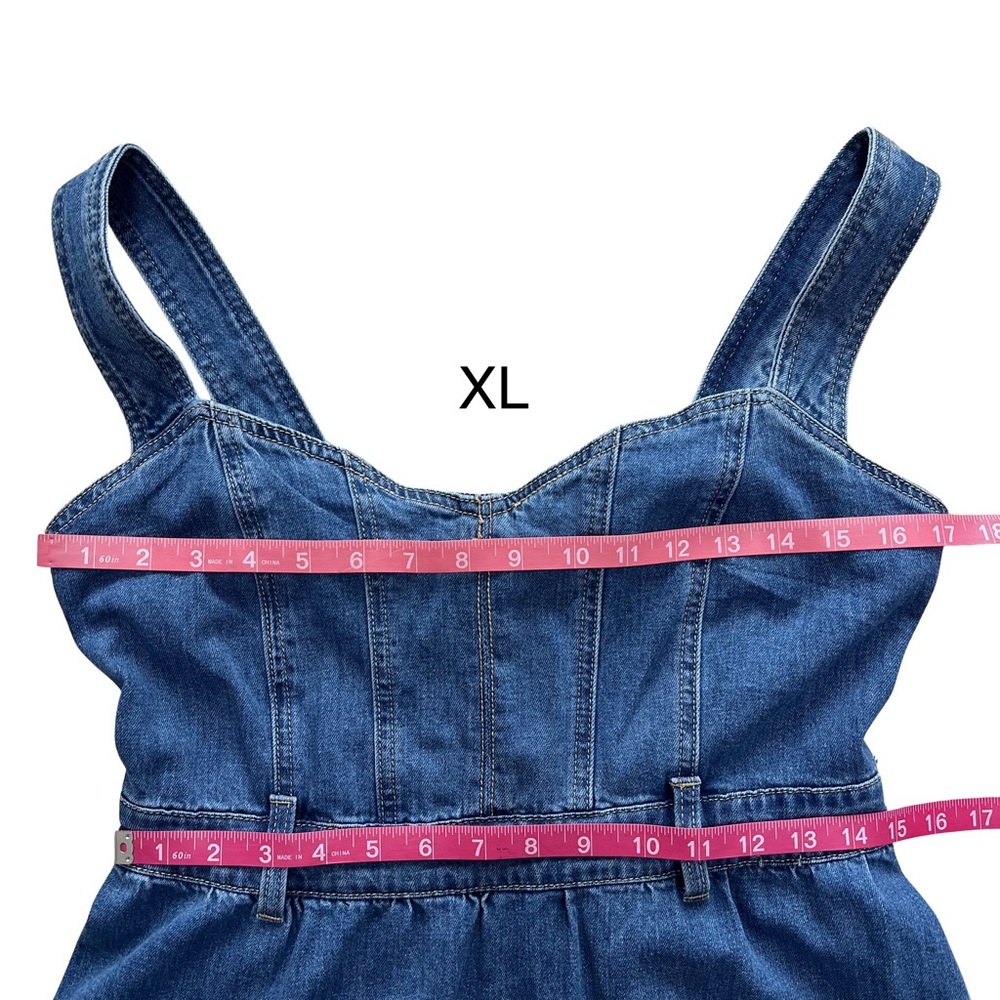 Forte Tiered Denim Western Maxi Dress - Picture 15 of 16